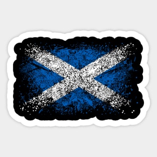 Scottish Flag VINTAGE Sticker